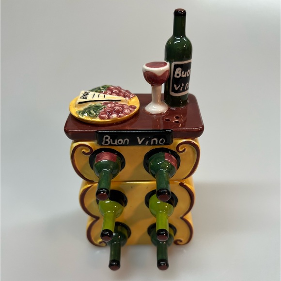 Clay Art Dining Nwob Clay Art Bona Vino Wine Rack And Brie Cheese